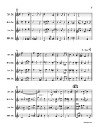 Greensleeves Saxophone Quartet scores gallery preview page 4