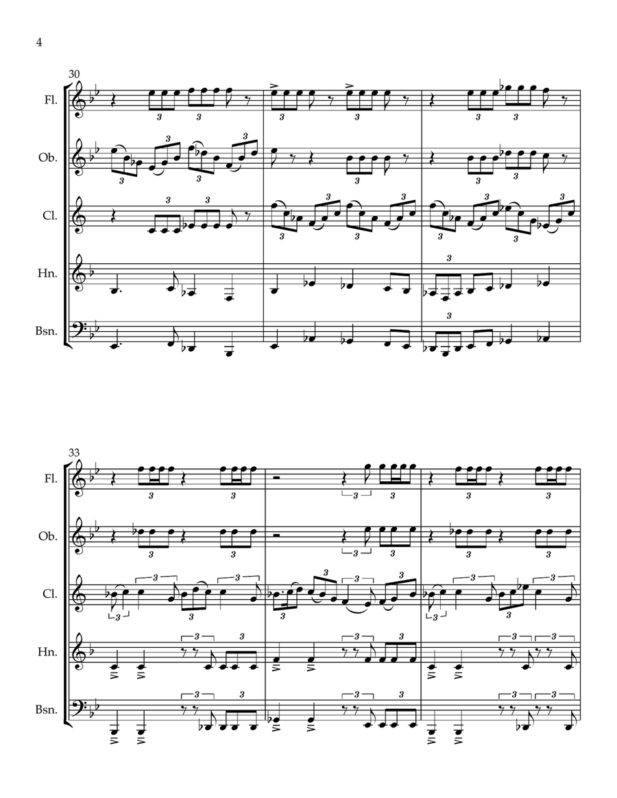 Medley: This Is Berk with Test Drive by John Powell Woodwind Quintet - Digital Sheet Music page 4