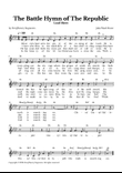 The Battle Hymn of The Republic - Lead Sheet in A flat major