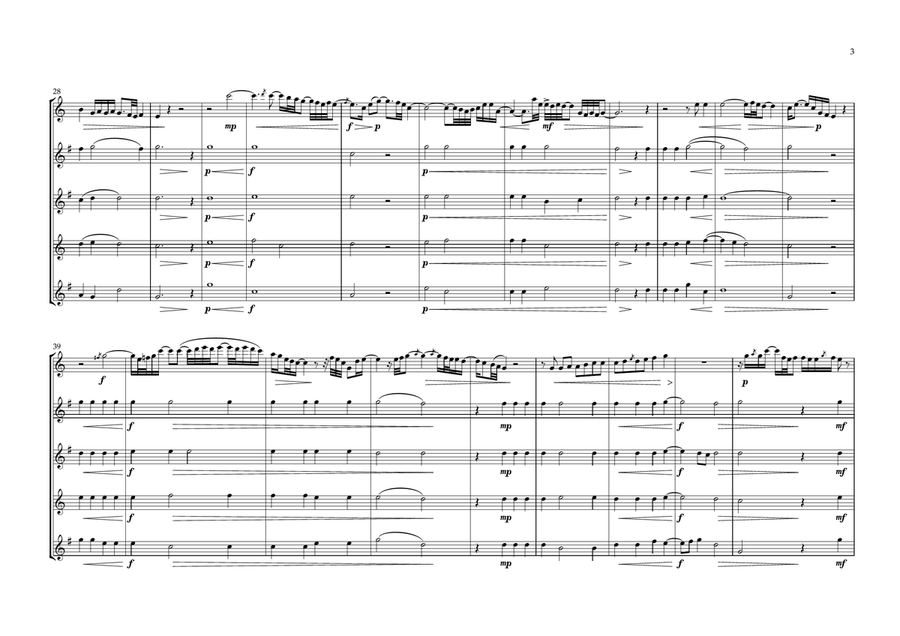 Parce Mihi Domine Saxophone Quintet - Digital Sheet Music page 3