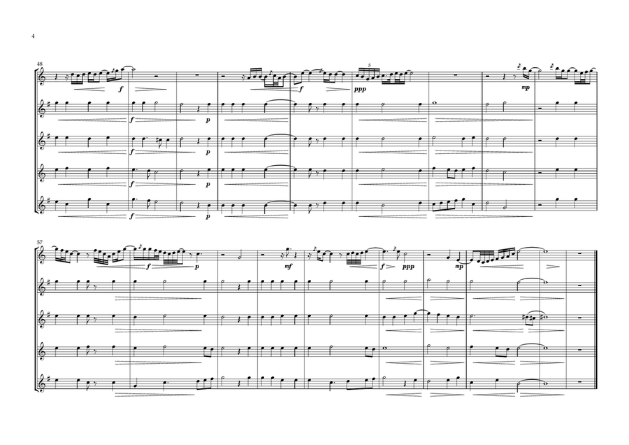 Parce Mihi Domine Saxophone Quintet - Digital Sheet Music page 4