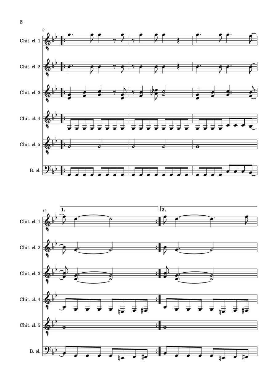 Smoke On The Water by Deep Purple Guitar Ensemble - Digital Sheet Music page 2
