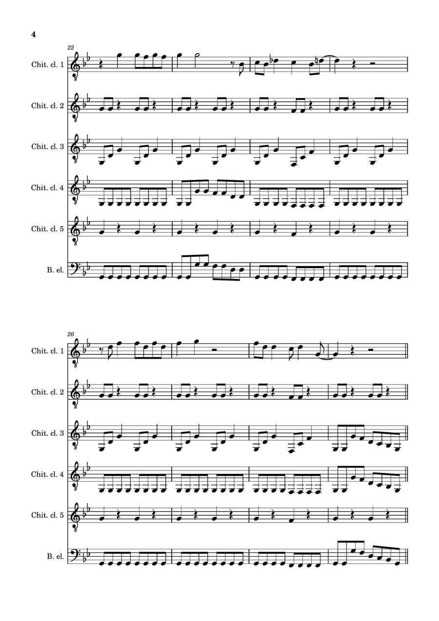 Smoke On The Water by Deep Purple Guitar Ensemble - Digital Sheet Music page 4