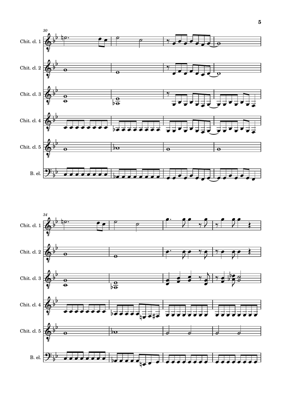 Smoke On The Water by Deep Purple Guitar Ensemble - Digital Sheet Music page 5