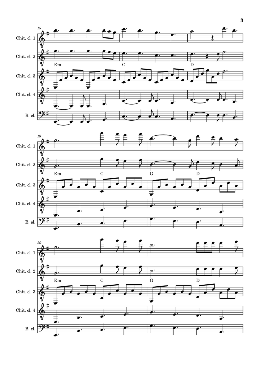 Perfect by Ed Sheeran Guitar Ensemble - Digital Sheet Music page 3