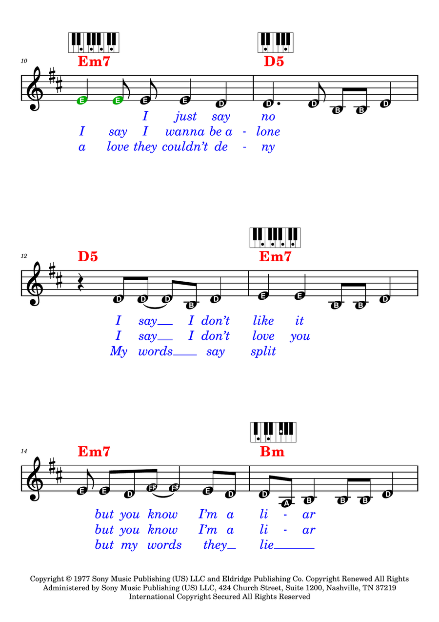 Fire by Bruce Springsteen Piano - Digital Sheet Music page 2