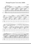 Newage for piano 'Love story'