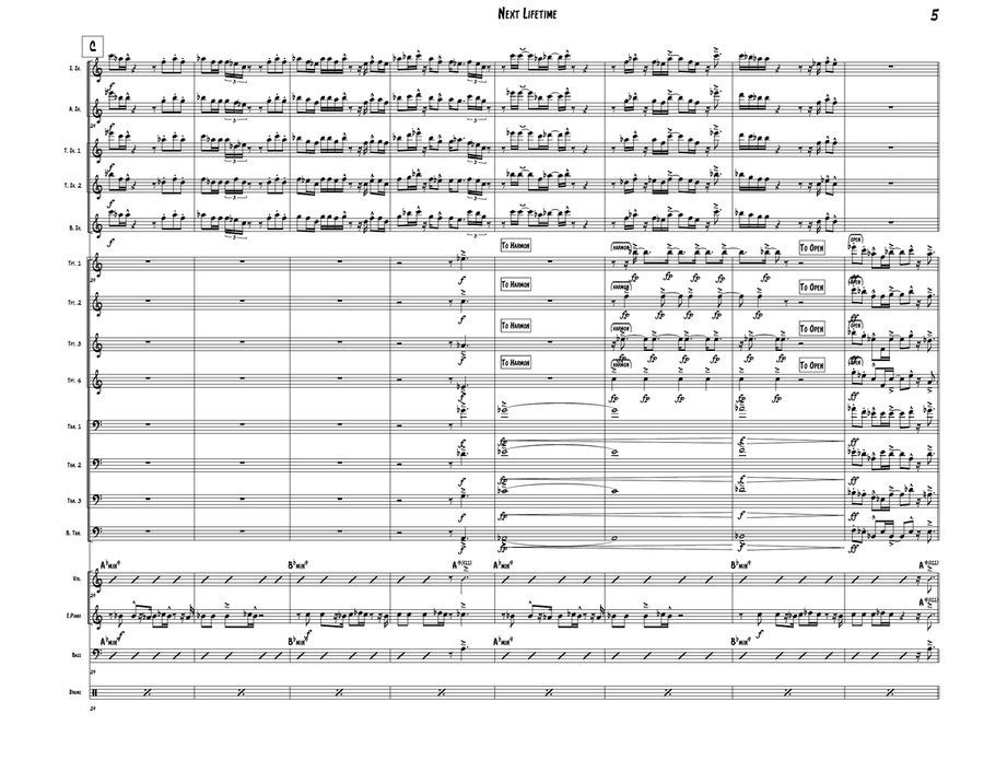 Next Lifetime by Erykah Badu Jazz Ensemble - Digital Sheet Music page 5