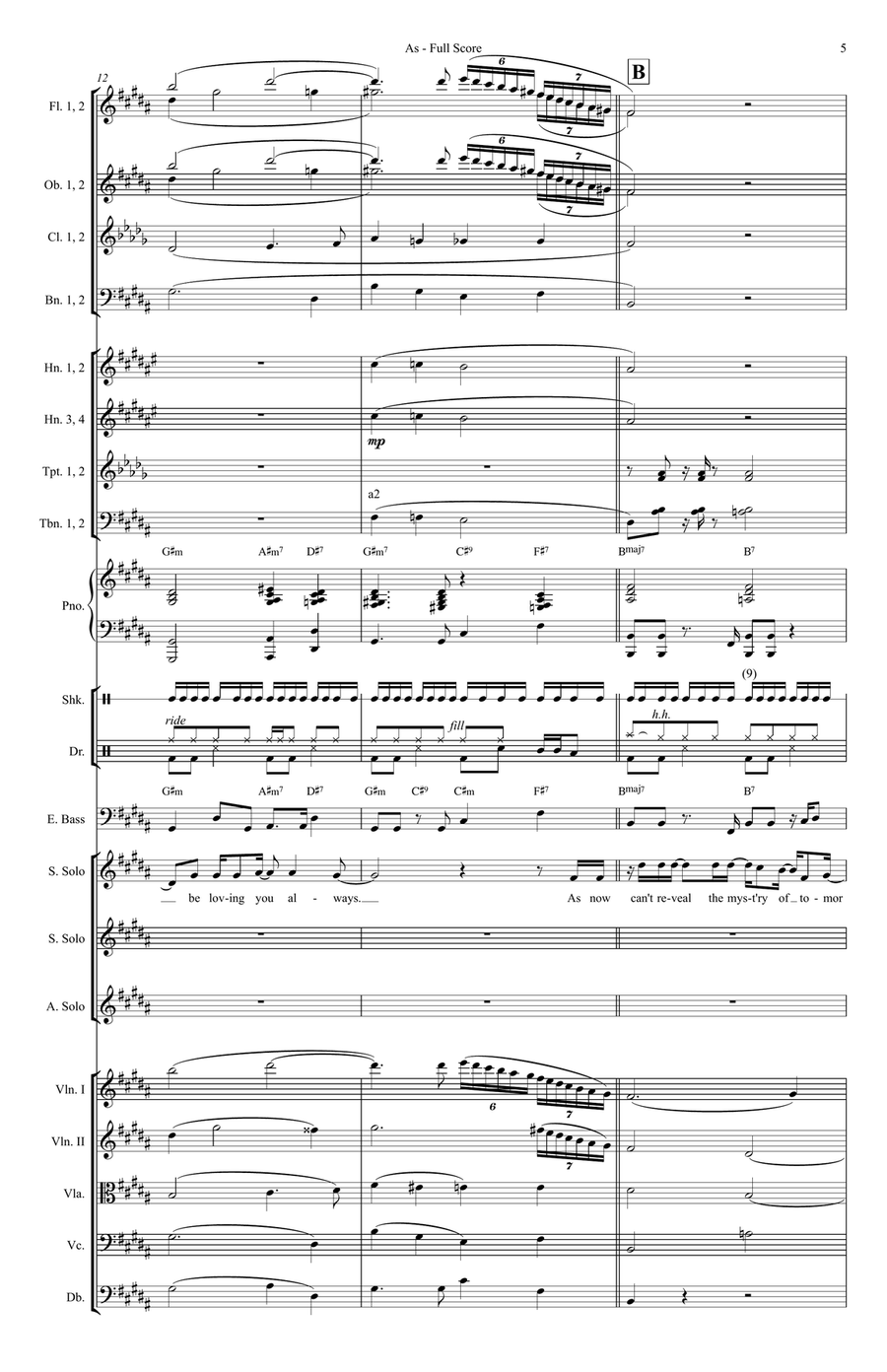 As by Stevie Wonder Full Orchestra - Digital Sheet Music page 5