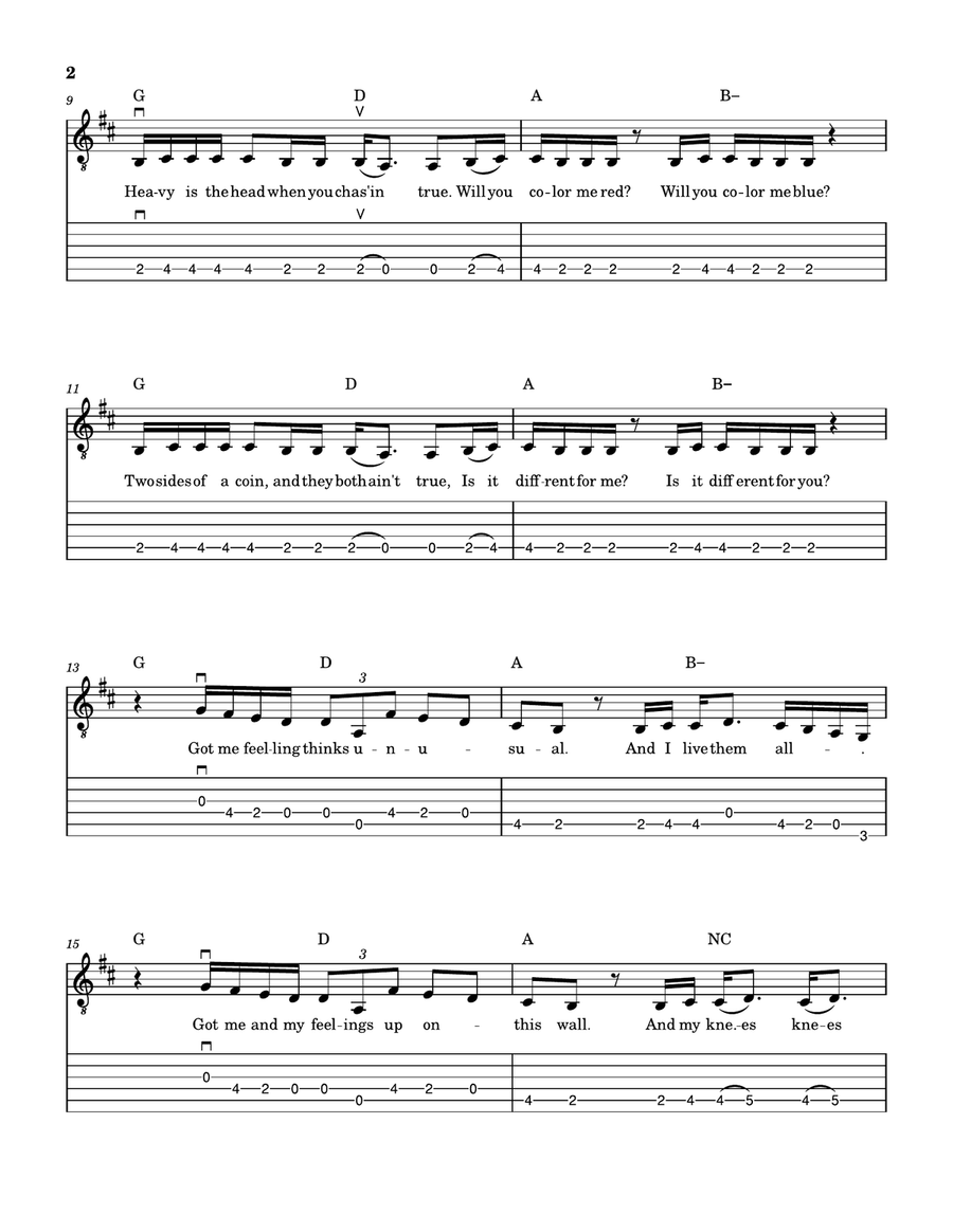 Normal - BTS by BTS Acoustic Guitar - Digital Sheet Music page 2