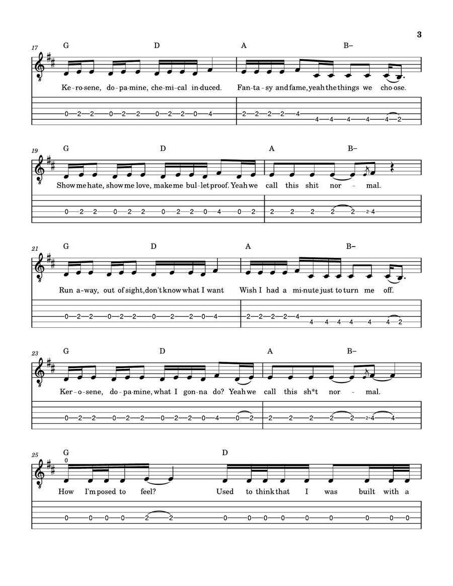Normal - BTS by BTS Acoustic Guitar - Digital Sheet Music page 3