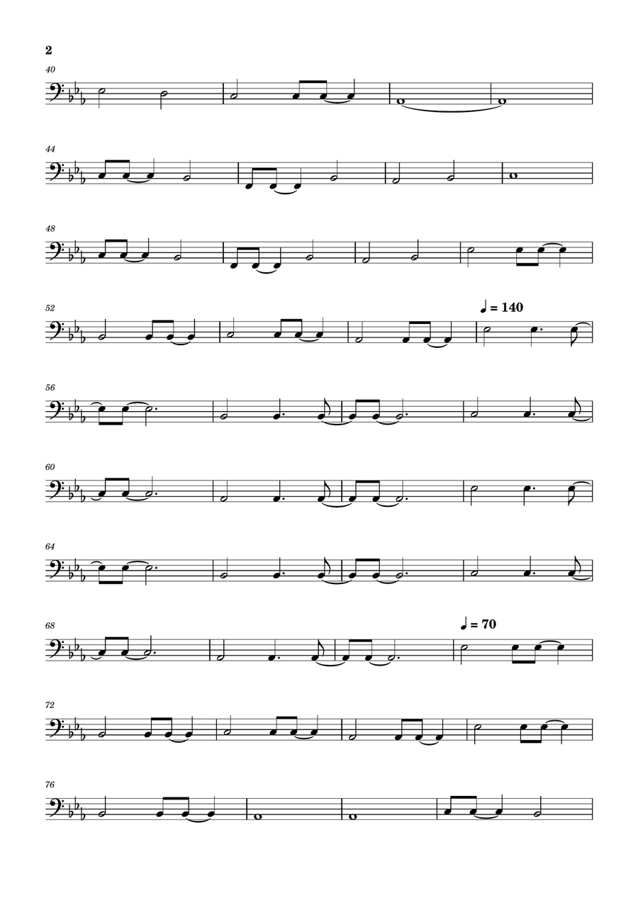 Seize The Day by Avenged Sevenfold Bass Guitar - Digital Sheet Music page 2