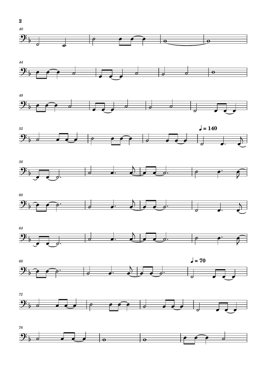 Seize The Day by Avenged Sevenfold Bass Guitar - Digital Sheet Music page 2