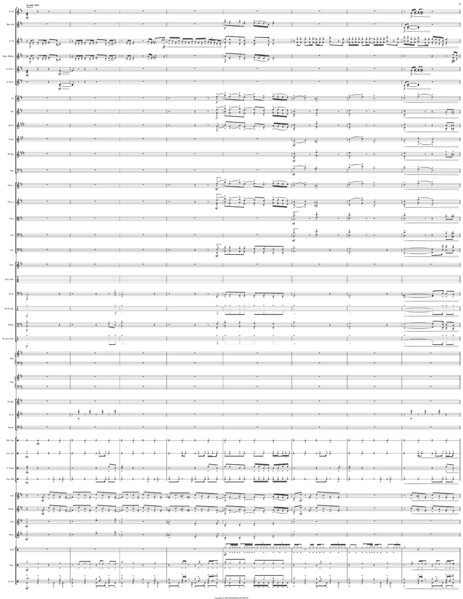 Proud Family Opening Theme Large Ensemble - Digital Sheet Music page 3