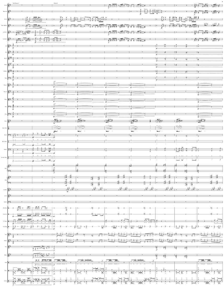 Proud Family Opening Theme Large Ensemble - Digital Sheet Music page 6