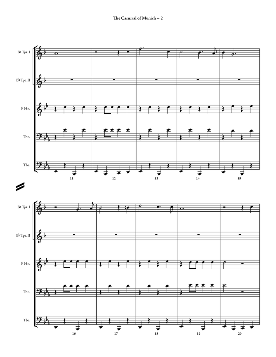 The Carnival of Munich by Traditional Brass Quintet - Digital Sheet Music page 4