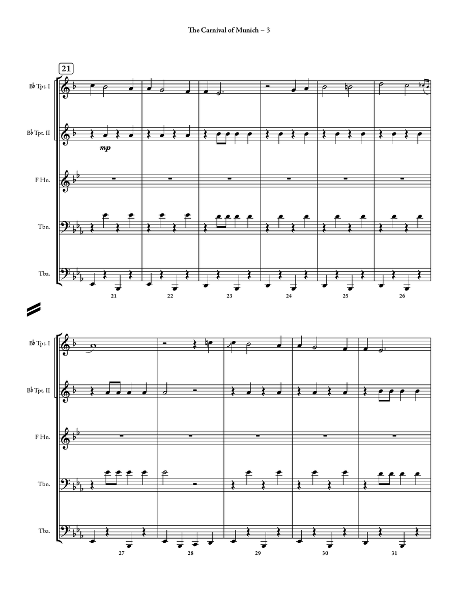 The Carnival of Munich by Traditional Brass Quintet - Digital Sheet Music page 5