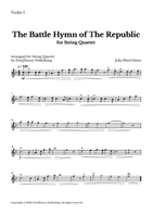 The Battle Hymn of The Republic - For String Quartet in F major String Quartet scores gallery preview page 4
