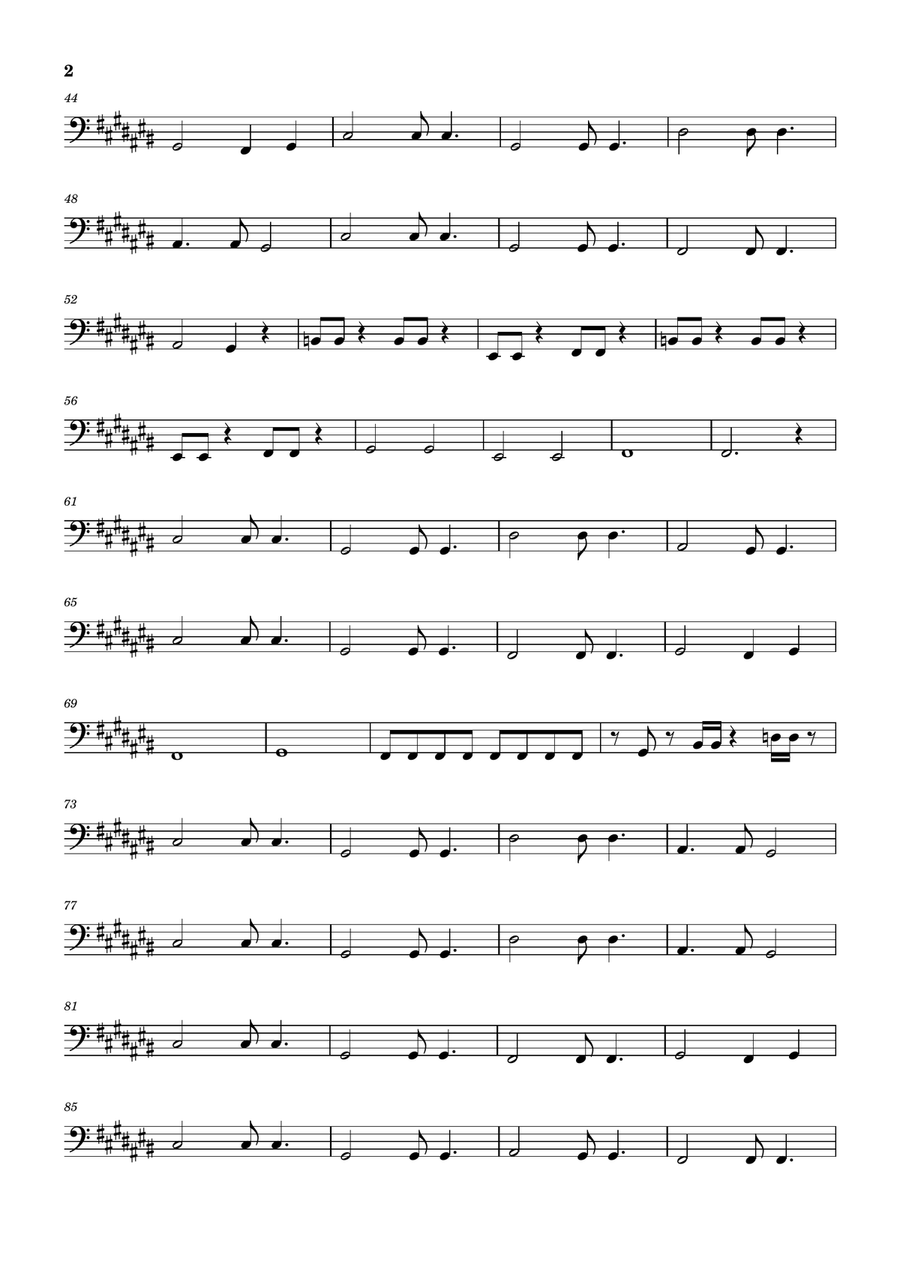 Always by Bon Jovi Bass Guitar - Digital Sheet Music page 2