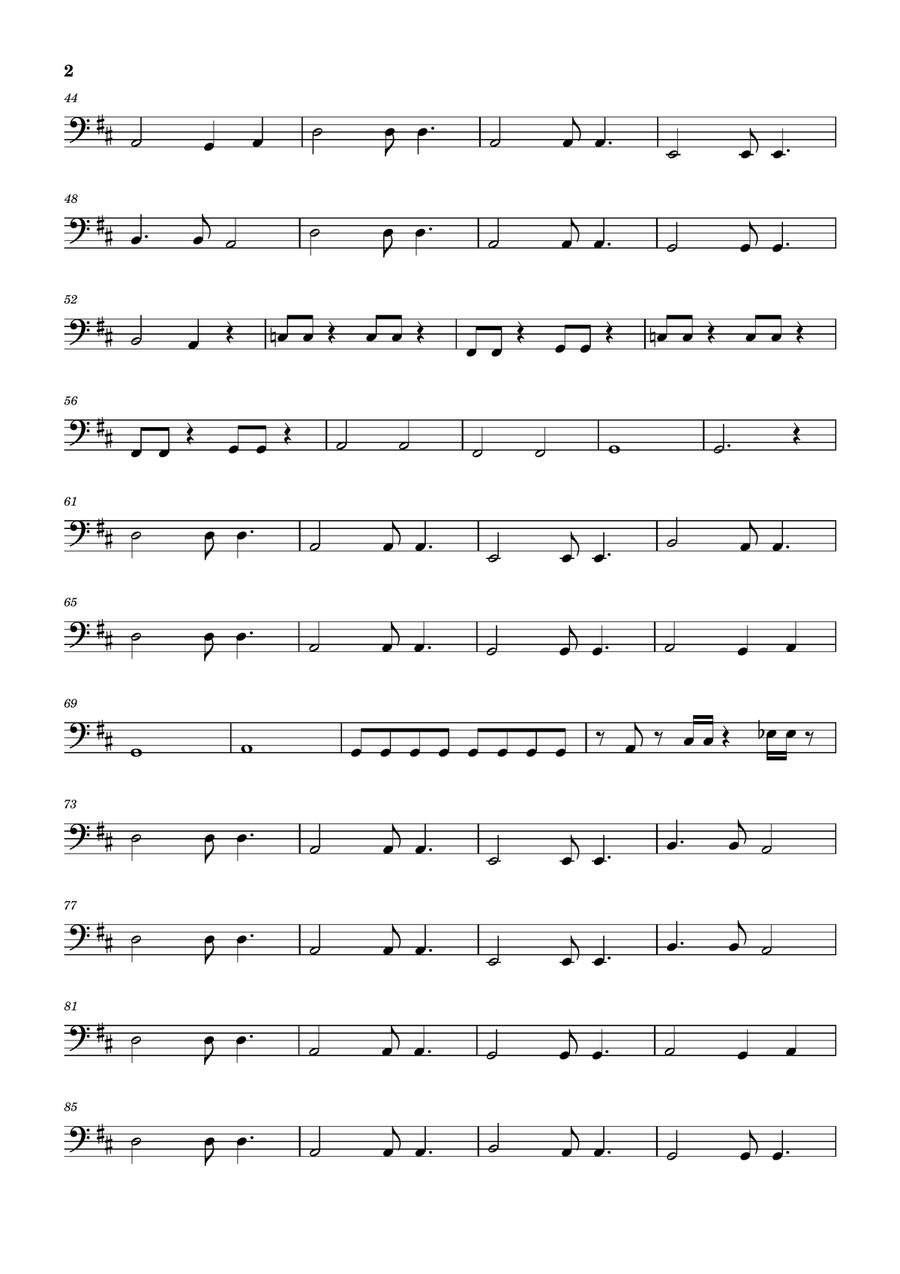 Always by Bon Jovi Bass Guitar - Digital Sheet Music page 2