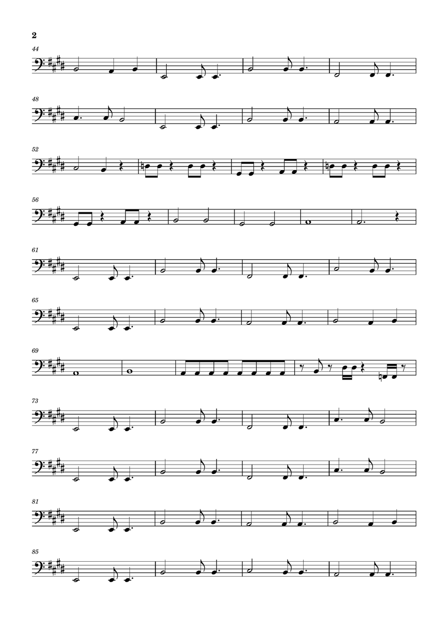 Always by Bon Jovi Bass Guitar - Digital Sheet Music page 2
