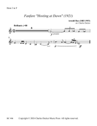 Fanfare Hosting at Dawn for Brass Choir Brass Ensemble scores gallery preview page 4