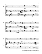 Joy to the World (Trombone and Piano) Piano scores gallery preview page 6