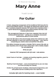 Mary Anne — Guitar | Capo 1 Chord Chart | Ready Set Repertoire