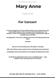 Mary Anne — Lead Sheet | Concert Pitch | Ready Set Repertoire