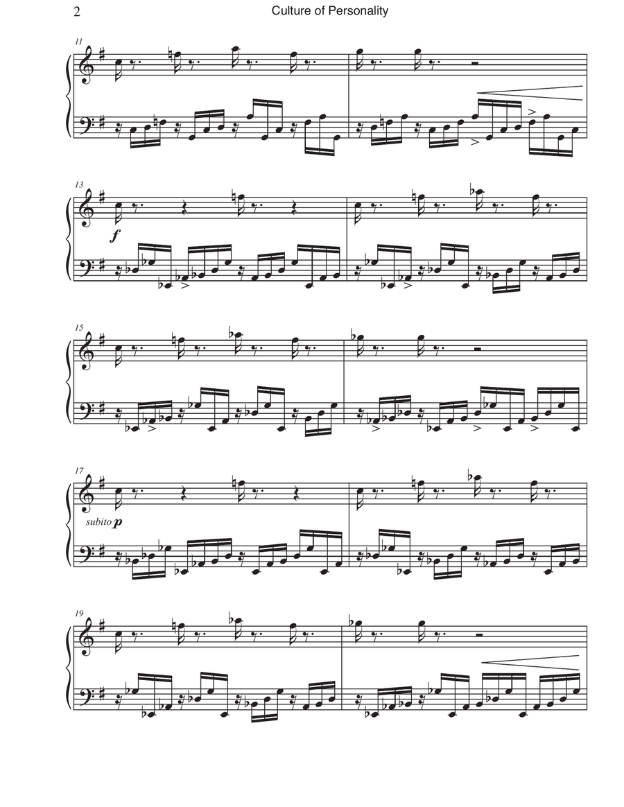 Culture of Personality Marimba - Digital Sheet Music page 2