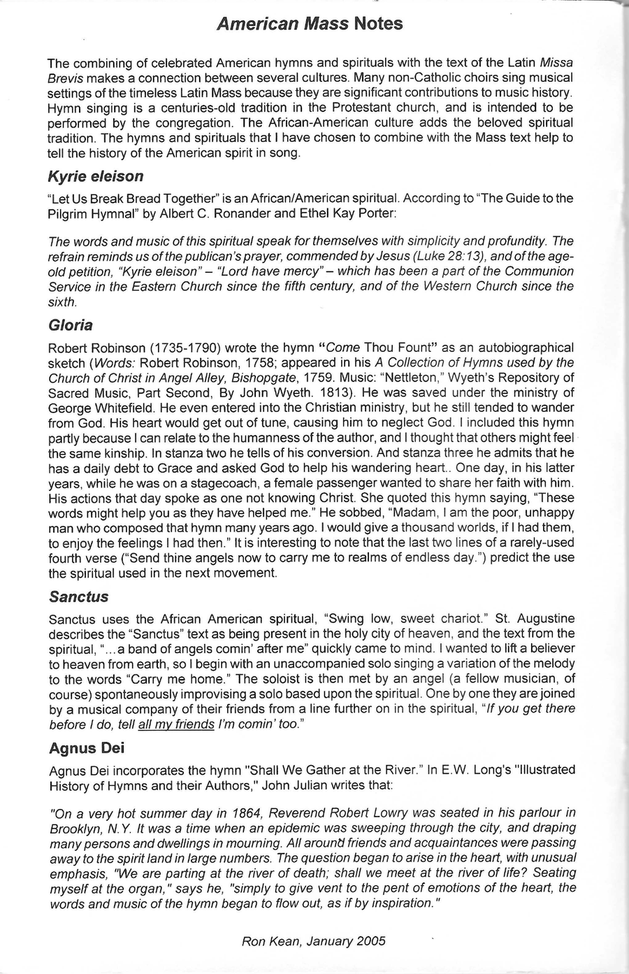American Mass (arr. John Gerhold) by Ron Kean 4-Part - Digital Sheet Music page 2