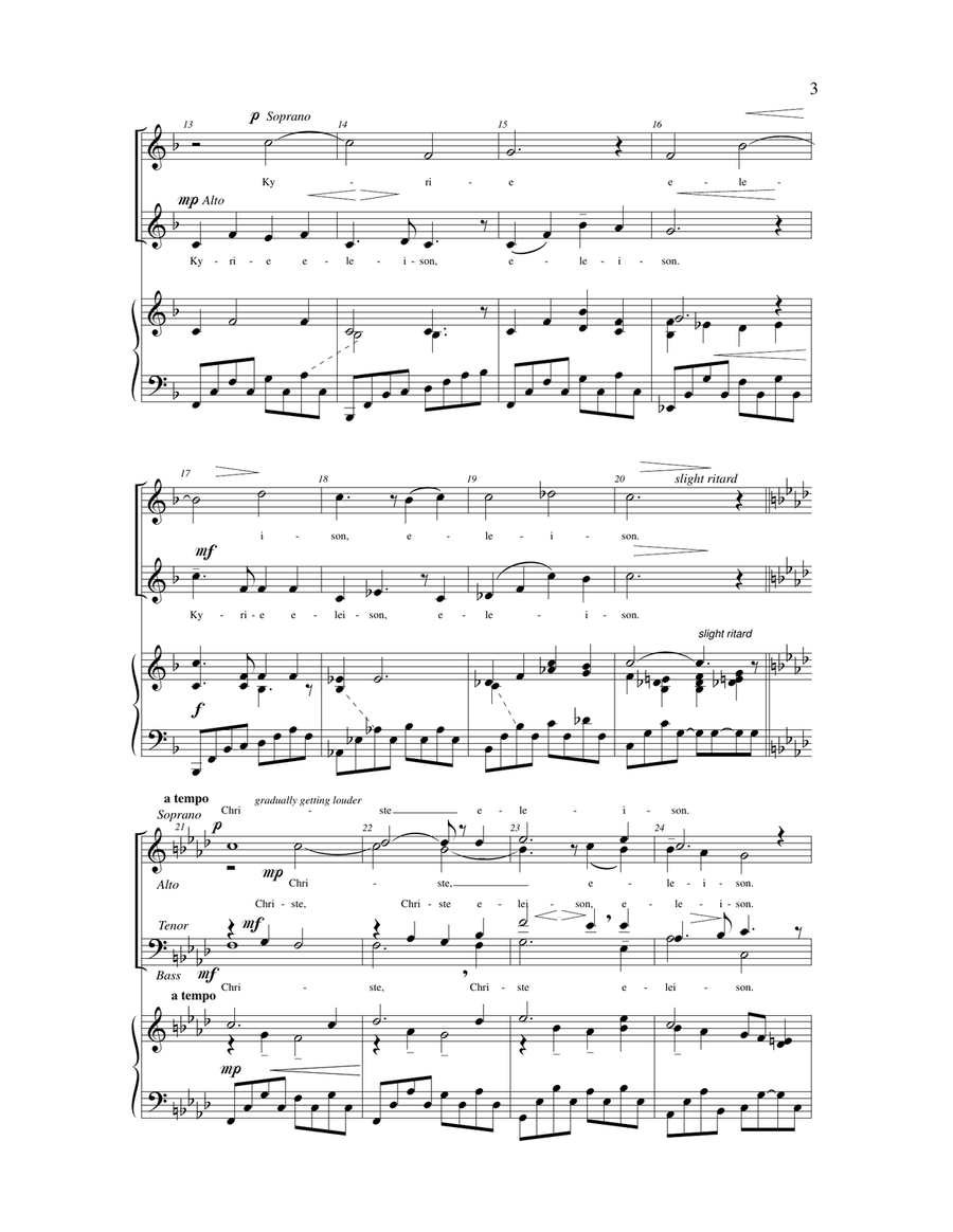 American Mass (arr. John Gerhold) by Ron Kean 4-Part - Digital Sheet Music page 4