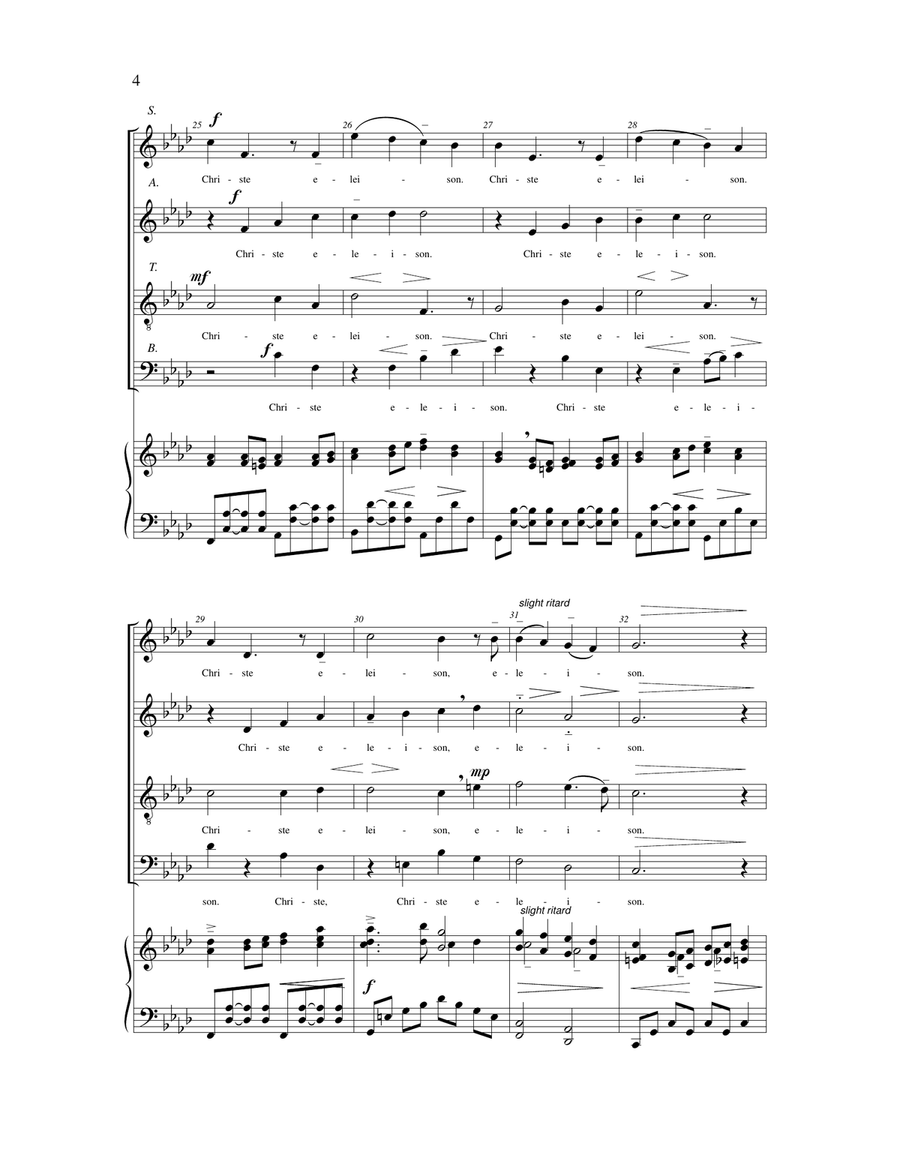 American Mass (arr. John Gerhold) by Ron Kean 4-Part - Digital Sheet Music page 5