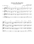America The Beautiful (Easy String Quartet w/Chord Symbols)