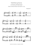 Trial & Warm-up Exercise for Pedal Harp based on a theme from Mozart's Piano Sonata No. 11, K331