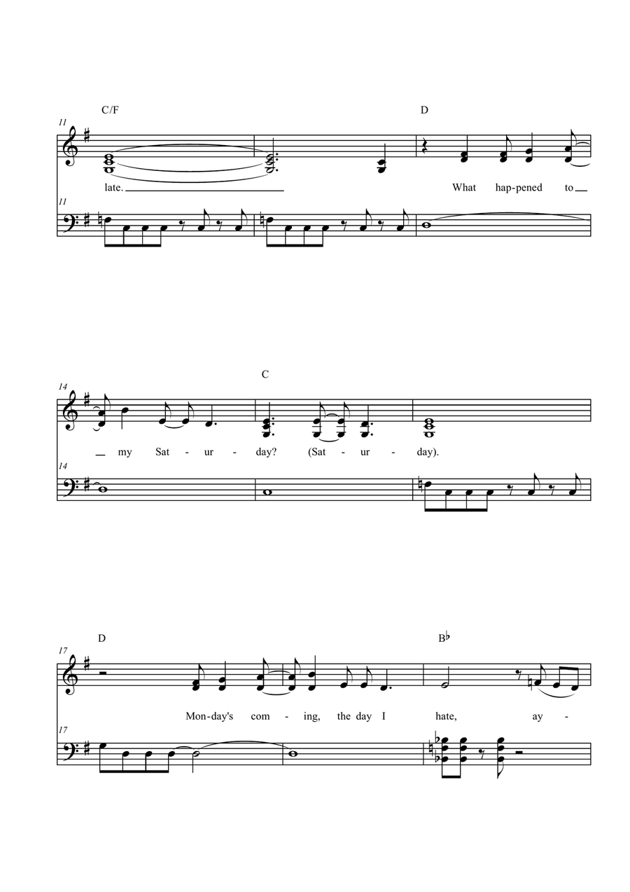He Wasn't by Avril Lavigne Easy Piano - Digital Sheet Music page 2
