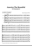 America The Beautiful - For String Quartet in F major