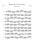 Presto (4th Movement) from Violin Sonata No.1 in G Minor, BWV 1001 (Arranged for Clarinet Solo)