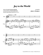 Joy to the World (Oboe and Piano) Piano scores gallery preview page 5