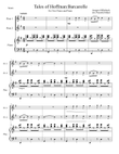 Tales of Hoffman - Barcarolle for Two Flutes and Piano