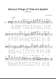 Glorious Things of Thee Are Spoken (Austria) - Cello in G Easy with Chords and Lyrics