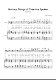 Glorious Things of Thee Are Spoken (Austria) - Cello with Piano in F Easy with Chords and Lyrics