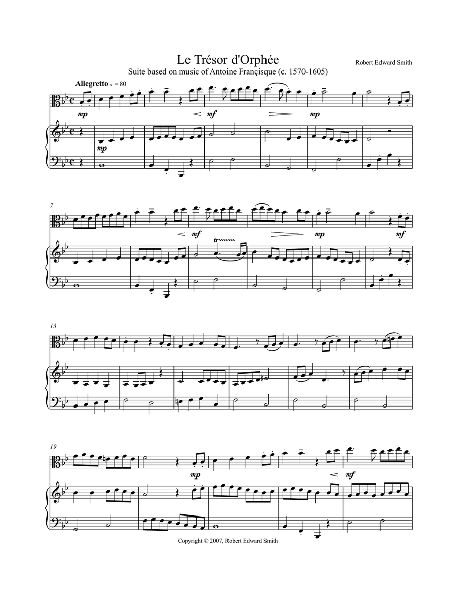 Le Tresor d'Orphee Viola Solo - Digital Sheet Music page 3