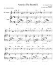America The Beautiful (Easy Bb Trumpet & Piano w/Chord Symbols)
