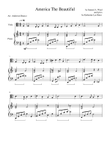 America The Beautiful (Easy Viola & Piano)