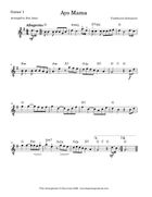 Ayo Mama Guitar Ensemble scores gallery preview page 6