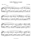 Little Waltz in A major: Lullaby Waltz, Op. 1 No. 2