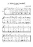 O Jesus, I Have Promised (Wolvercote) - Piano in C Easy with Chords and Lyrics