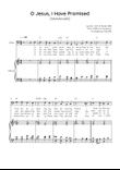 O Jesus, I Have Promised (Wolvercote) - Cello e Piano in C Easy with Chords and Lyrics