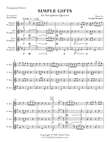 Simple Gifts (Saxophone Quartet)